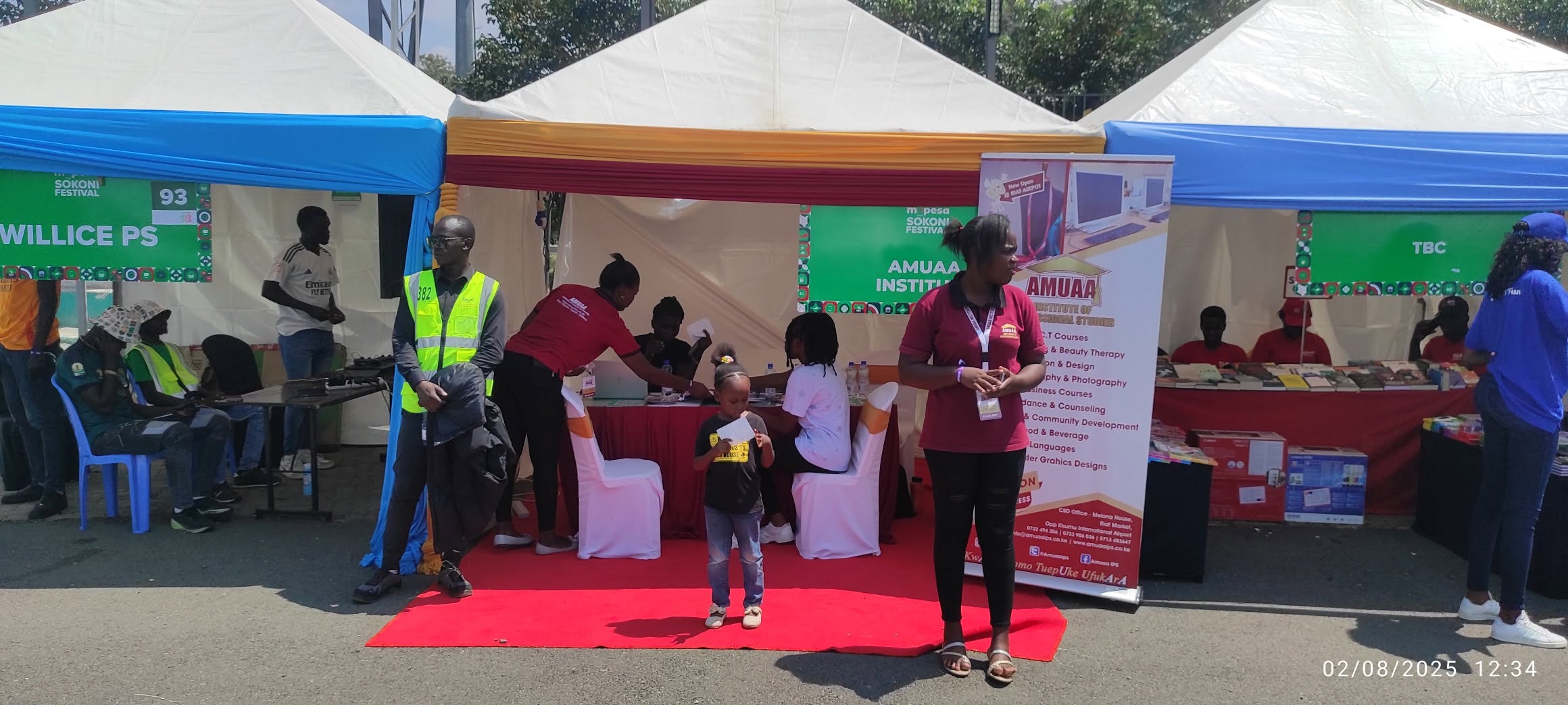 AMUAA students learning practical skills